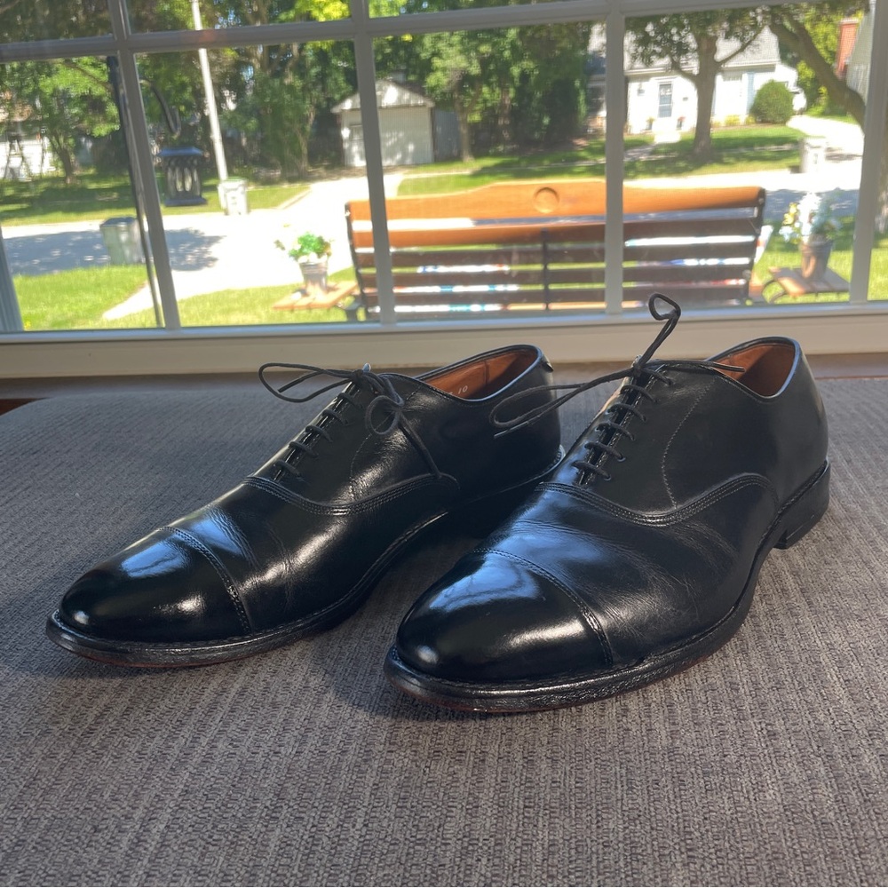 Allen Edmonds 10 D Park Avenue Cap Toe Oxford Black